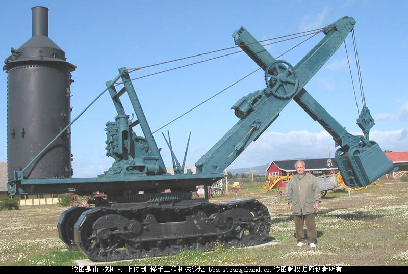 蒸汽驅動的挖掘機老爺車