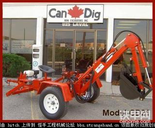结构非常简单的简易挖掘机