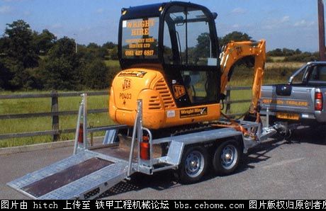 迷你挖機(jī)拖車