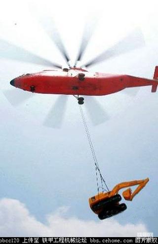 地震中的挖掘机