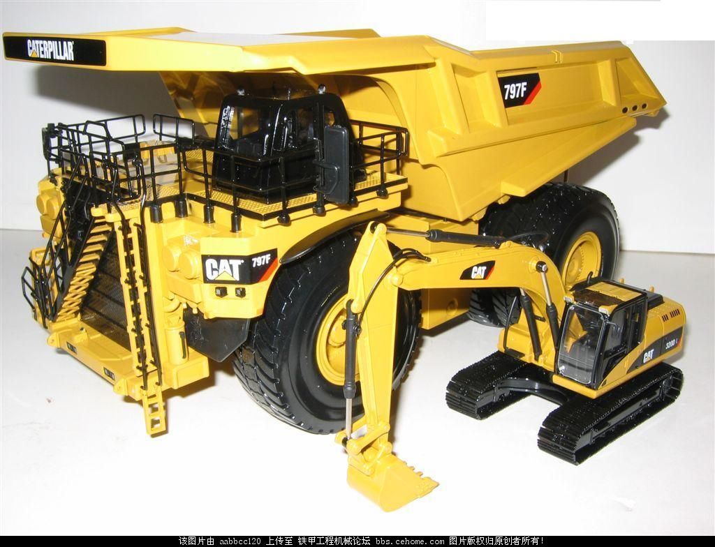 CAT320DL和大礦車CAT797F 1:50