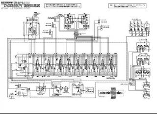 日立ZX55CU小型挖掘机液压电路图