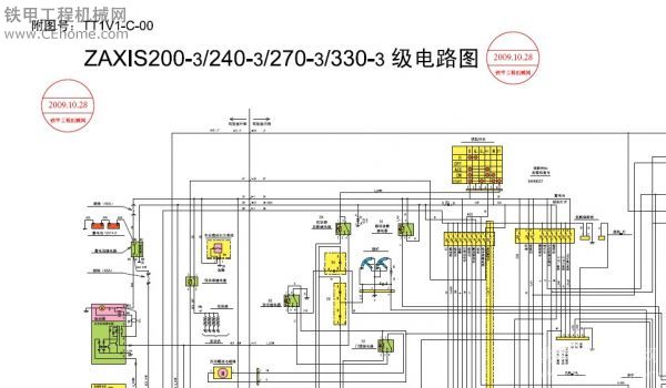 日立挖掘机电路图（200-330级别）下载