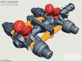 卡车底盘，太脱拉的。