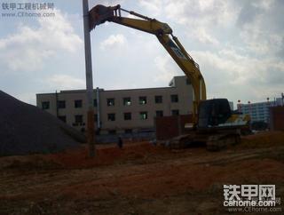 我的机机吊电线杆