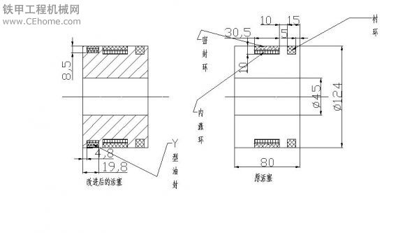 原創(chuàng)：宣工140型推土機(jī)松土油缸密封的改進(jìn)